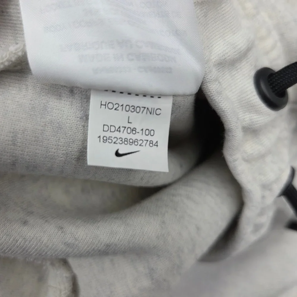 Nike‎ Joggers Mens Large Grey Tech Fleece Tapered Sweatpants Oatmeal DD4706 100
